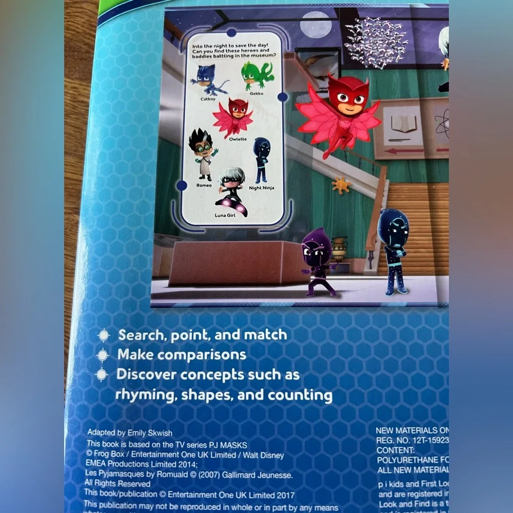PJ Masks look and find kids board book